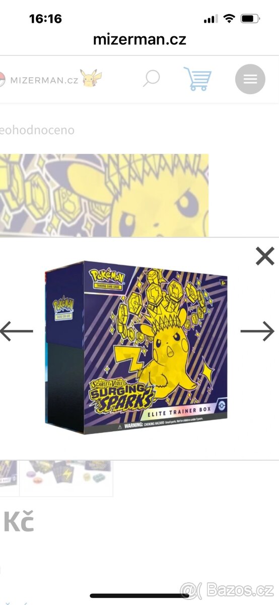 Koupim pokemon trainer box