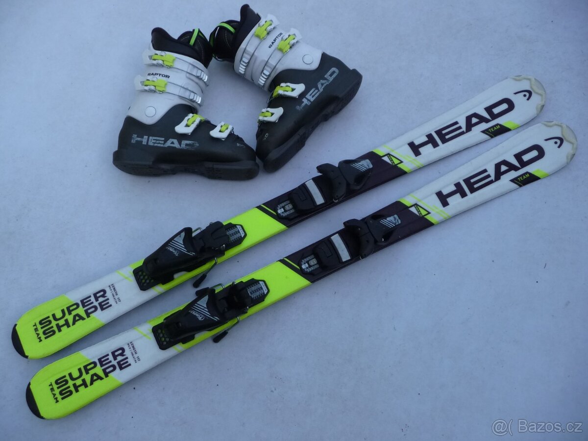 339. Detske lyže HEAD - 117cm + boty HEAD 37 eu SET