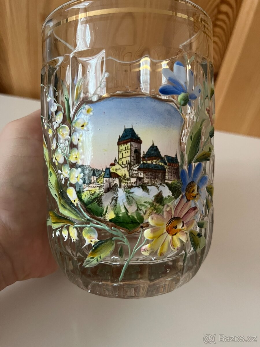 Starý půllitr - Karlštejn motiv