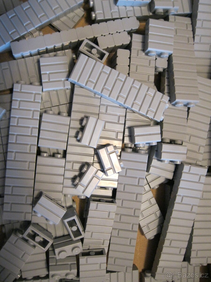 Lego castle/city kostka cihla 1x2 1,9Kč/ks a skály