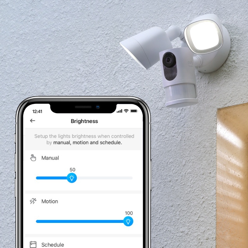 Eufy wifi bezpečnostní kamera se sirenou a svetlem na 230V