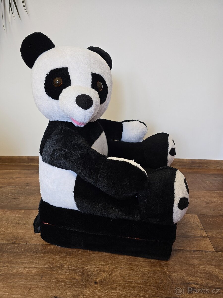 Dětske rozkladaci křesílko panda