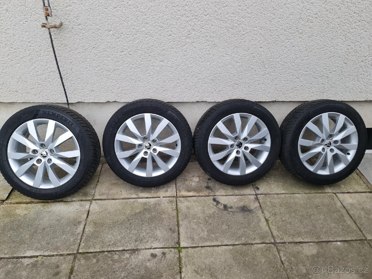 ALU kola CRYSTAL 6,0J x 17“ ET 48 original zimní 205/55 V XL