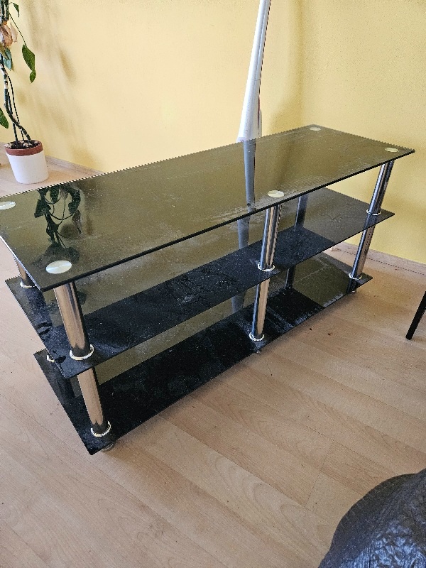 TV stolek sklo