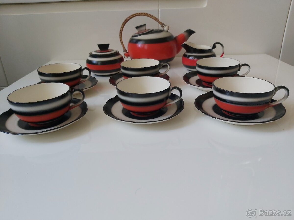 Art deco servis Gustav Bihl