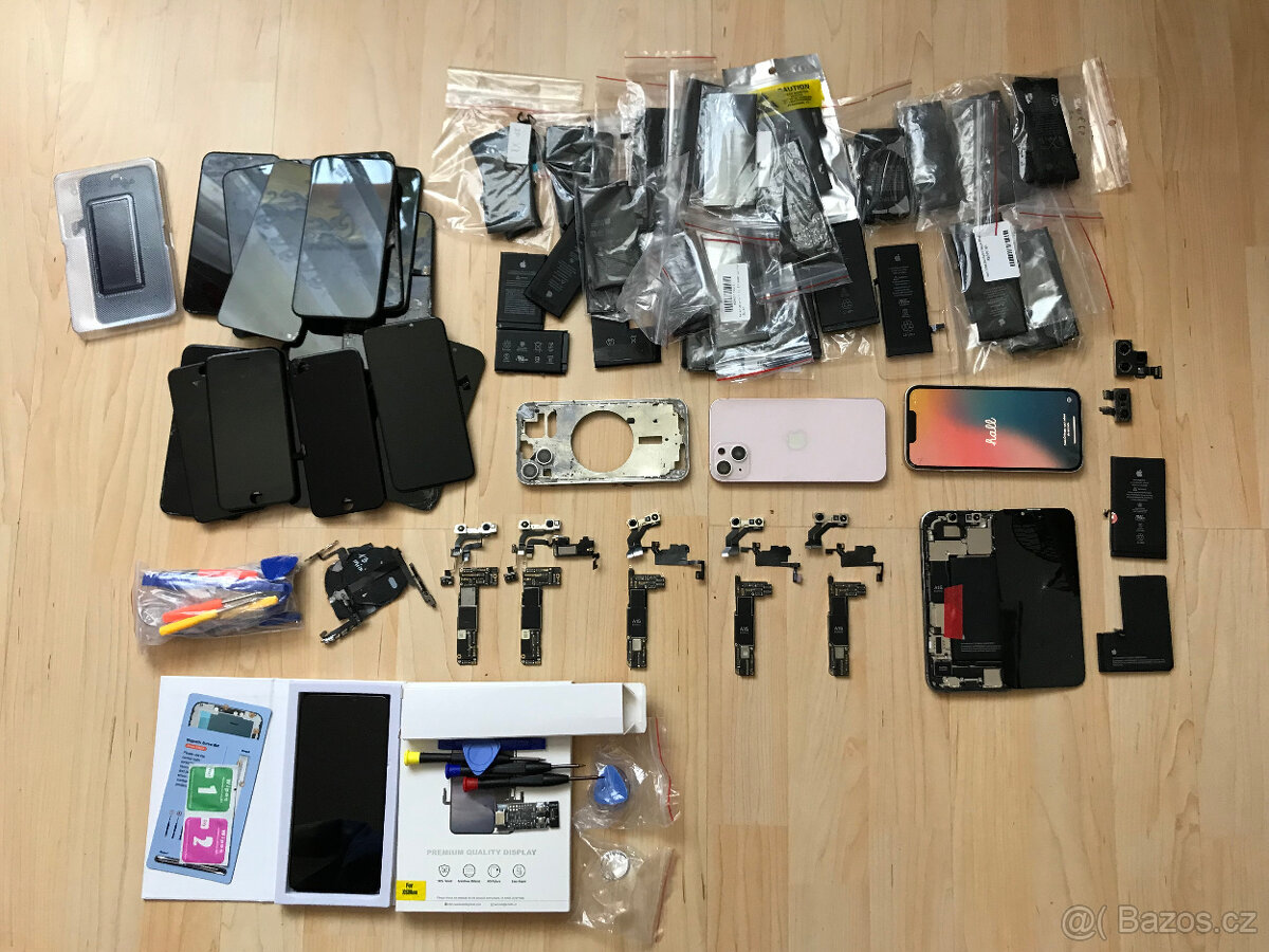 KUPA - HROMADA - dílů IPHONE - 🍎🍏 5x Iphone 13 / 12 PRO