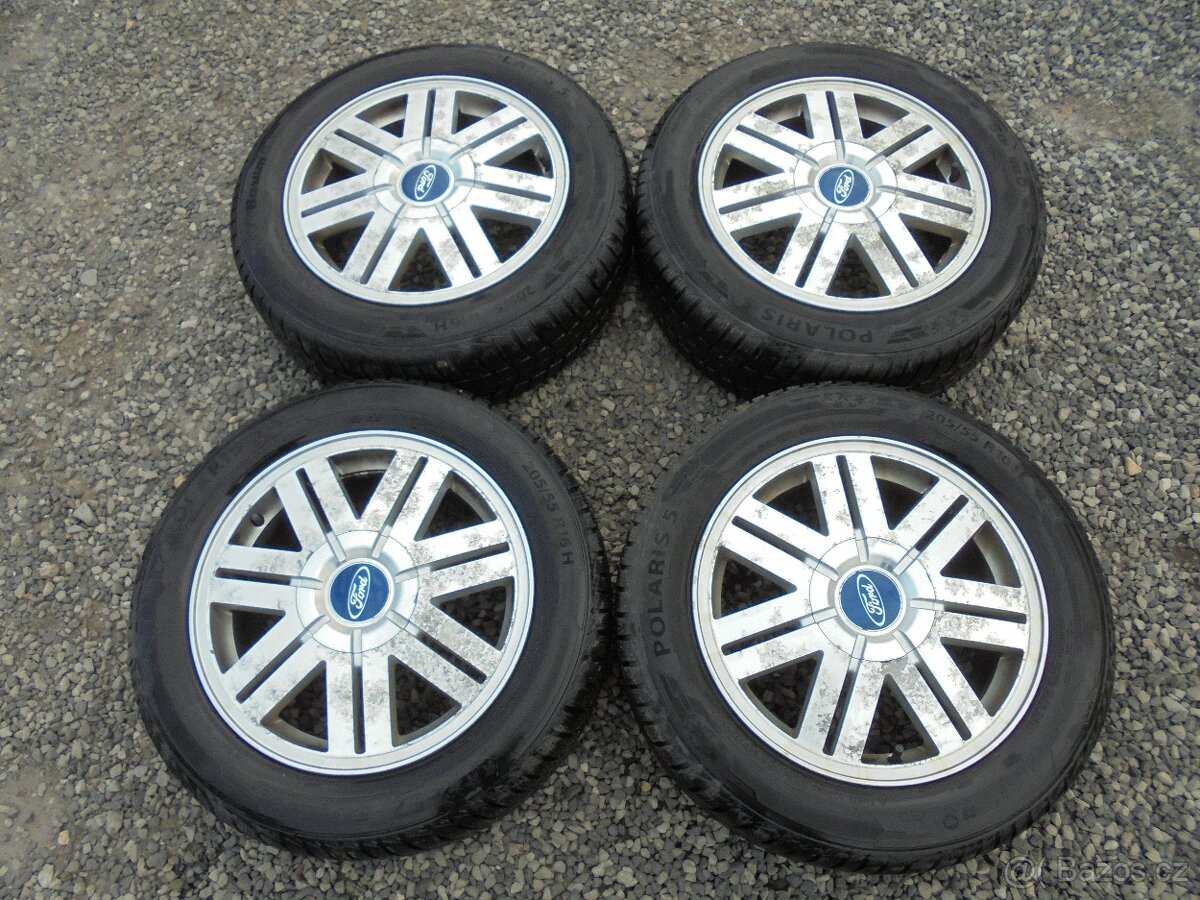 ALU KOLA 5x108 R16 ET52,5-PNEU 205/55 R16 91H M+S