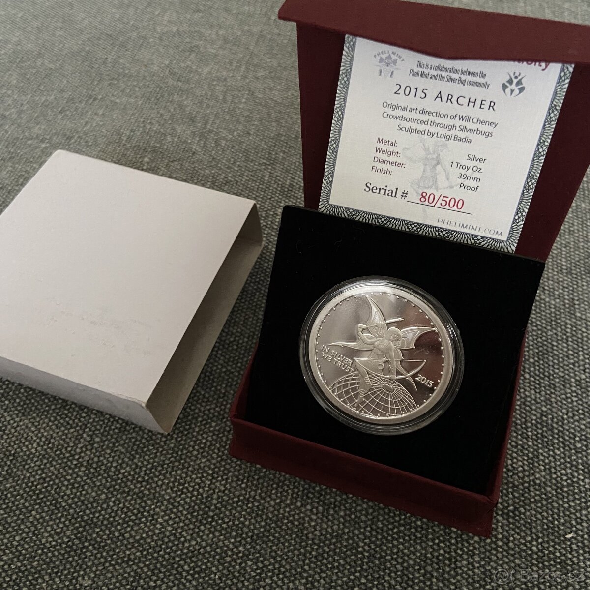 Investiční stříbro proof limitována edice 500 ks