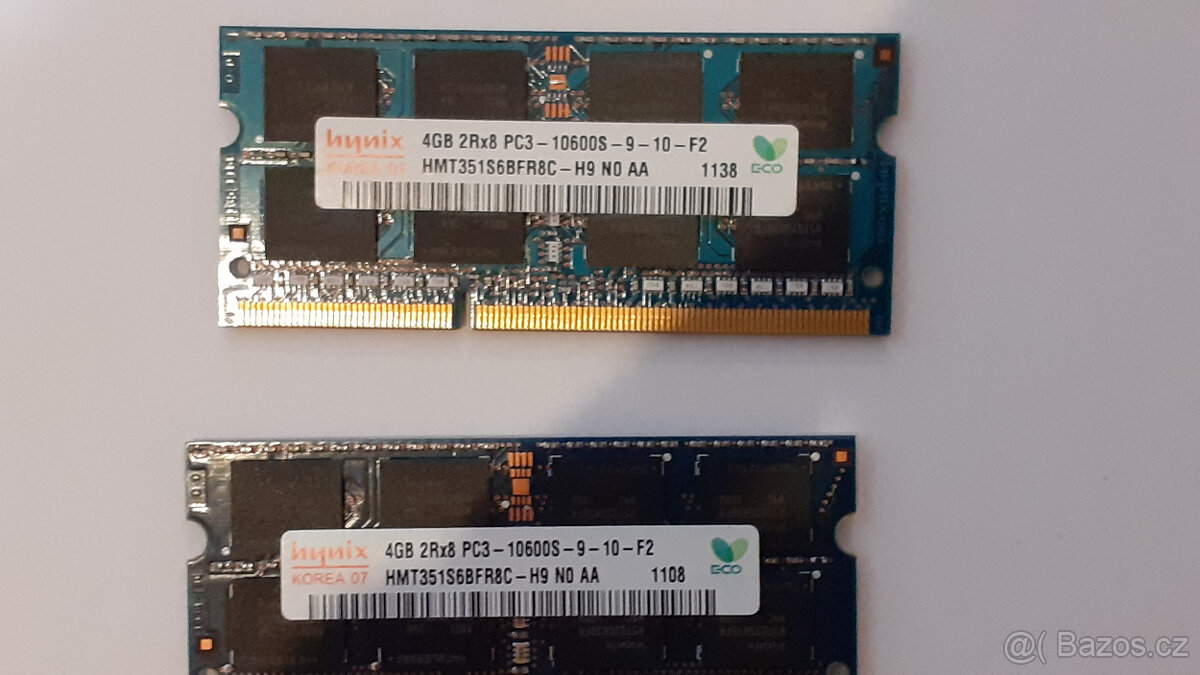 DDR3 pro notebook 8 GB