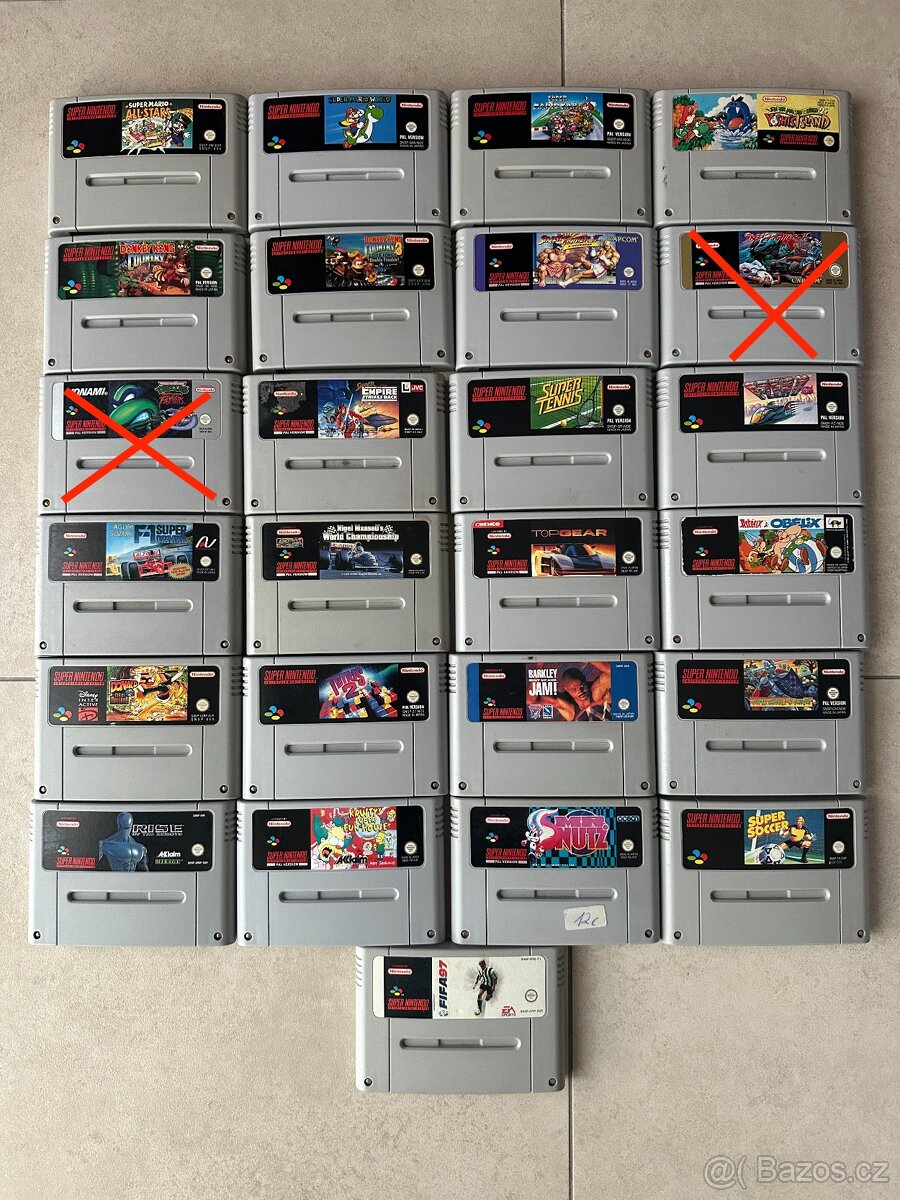 Originální Hry nintendo SNES-angličtina PAL
