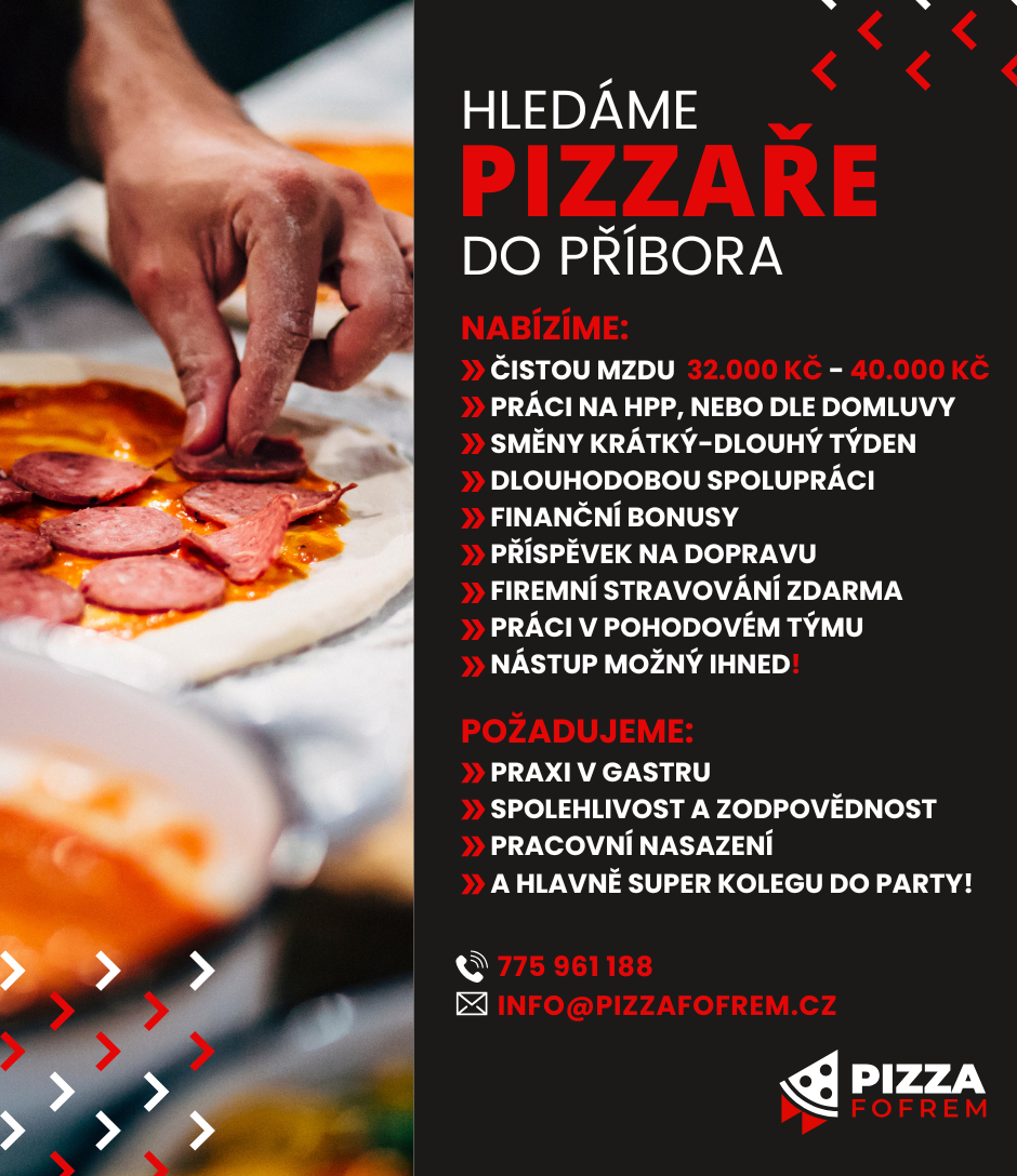KUCHAŘ-PIZZAŘ S PRAXÍ, PŘÍBOR