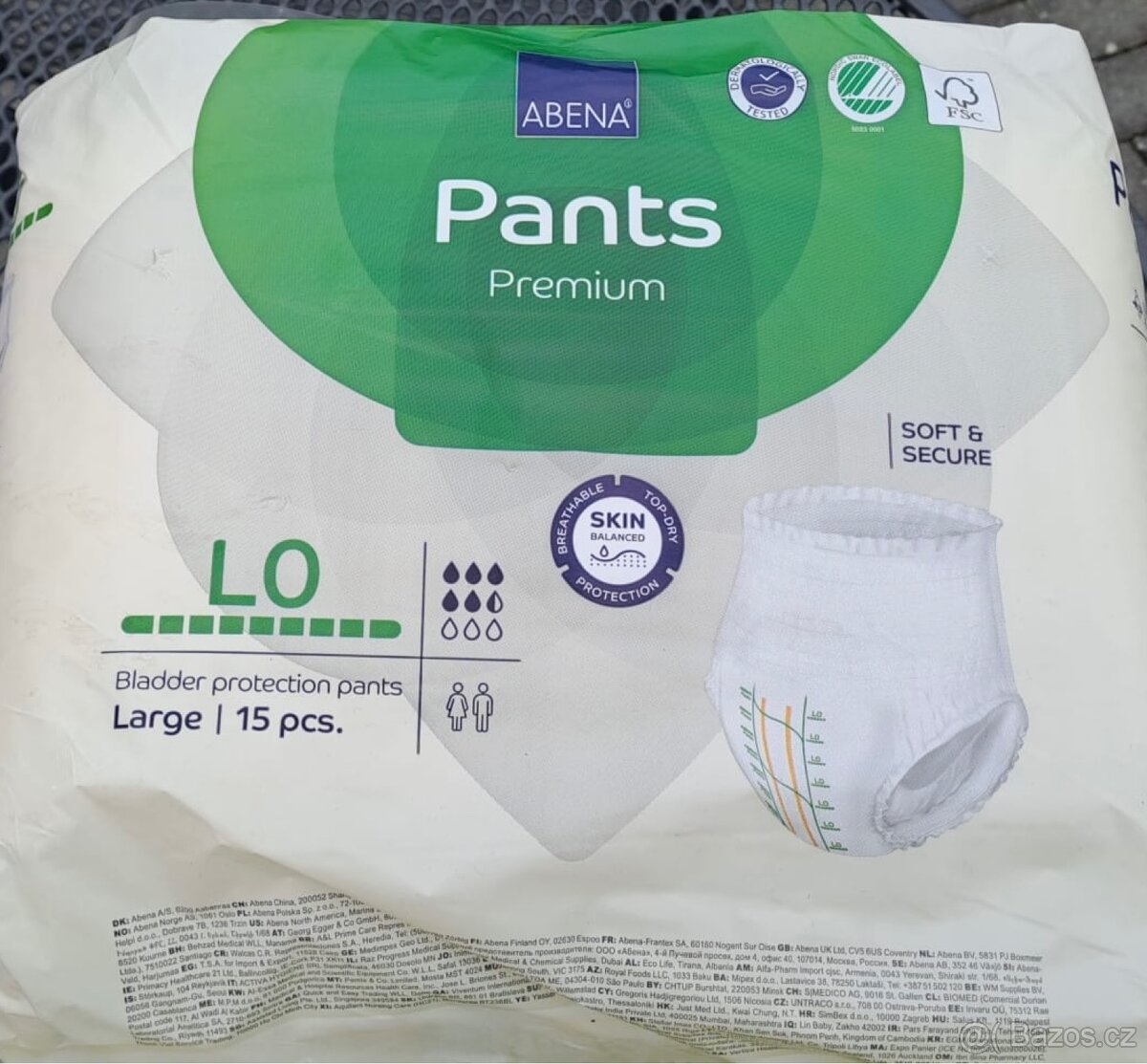 Inkontinenční plenkové kalhotky Pants Premium L0