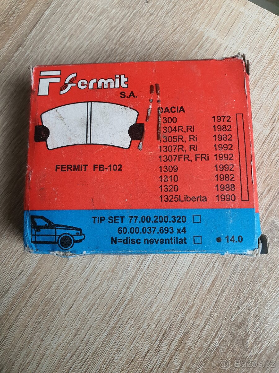 Retro brzdové destičky Fermit FB-102