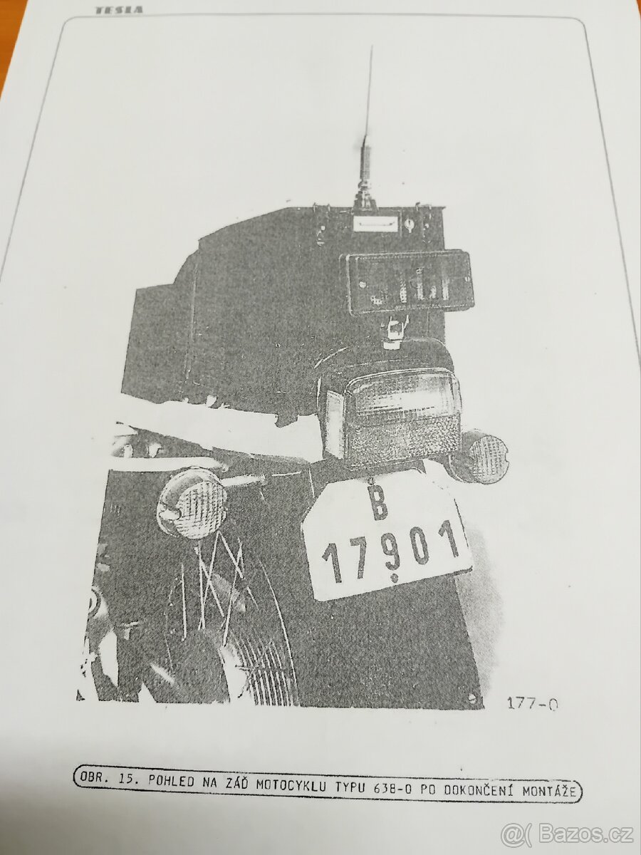 Držák kufru Jawa 350/638 VB, SNB, Policie