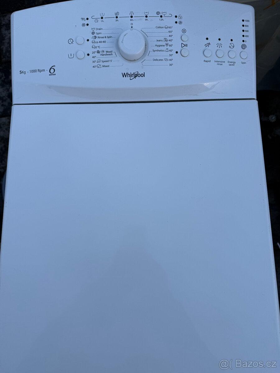 Pračka Whirlpool DT 350 na 5kg prádla - pěkná