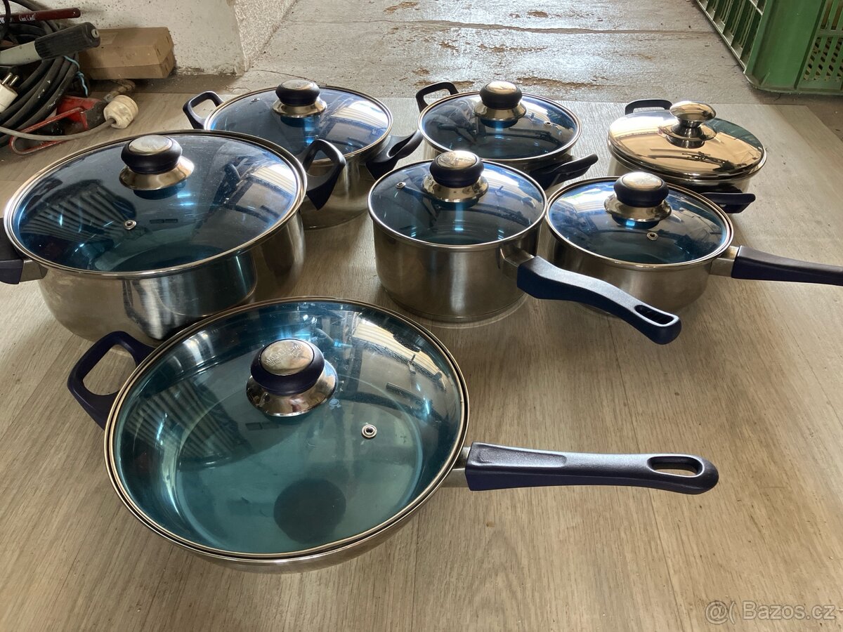 Sada stainless steel Master cheff hrnců a pánve