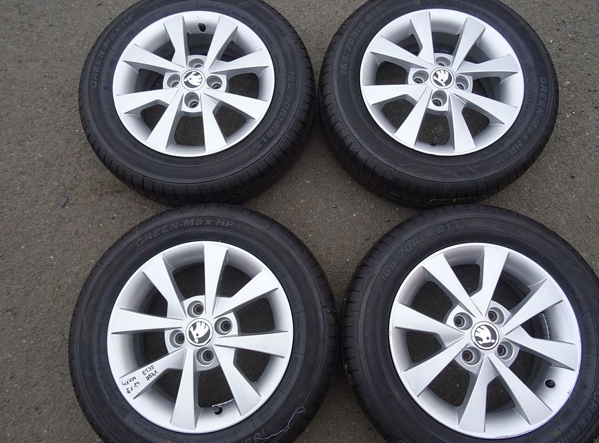 Alu disky Škoda Citigo, 14", 5x112,ET 35, letní sada