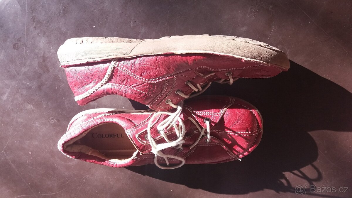 kožené mokasíny vel .39