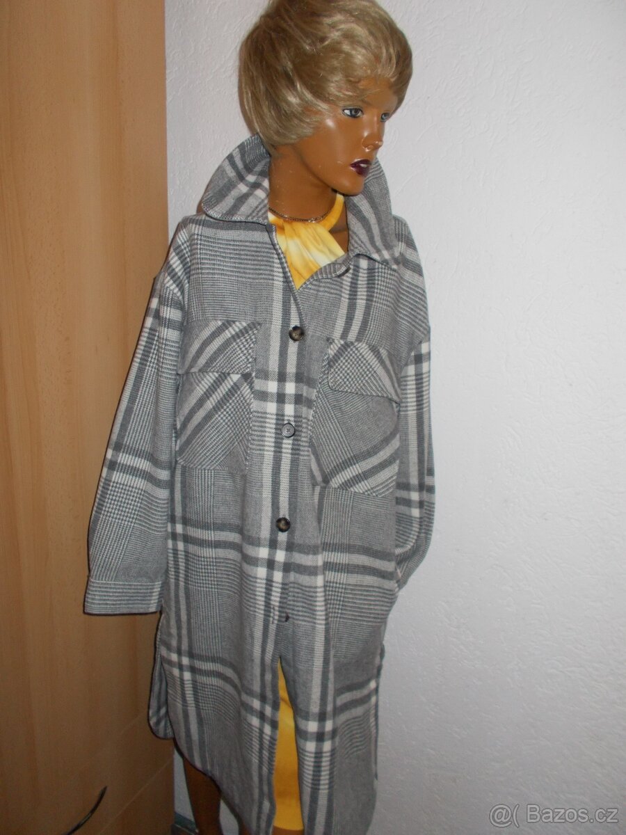 DELŠÍ KOŠILOVÝ PŘECHOD KABAT 100%STAV