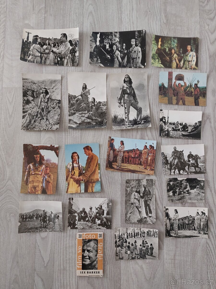 Prodám pohlednice fotky z filmu poklad na stříbrném jezeře