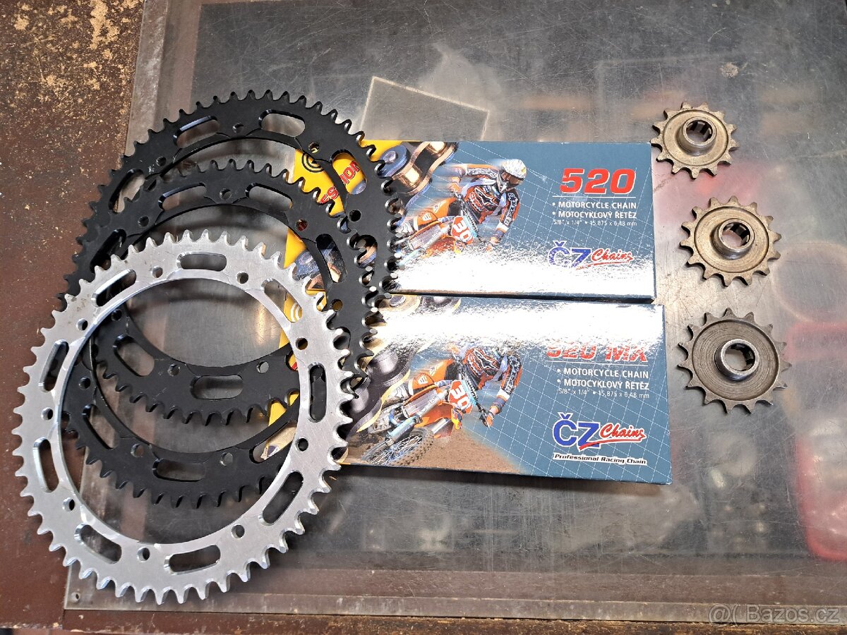 Řetězová sada ČZ Motokros 981 513 514