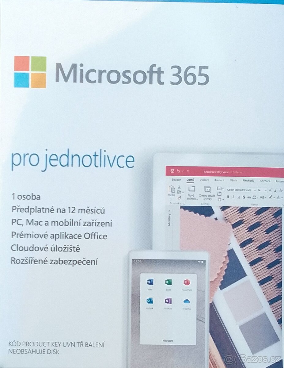Balíček Microsoft 365 Office nerozbalené