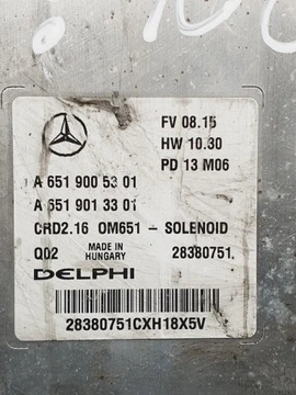 JEDNOTKA MOTORU MERCEDES-BENZ OE A6519005301
