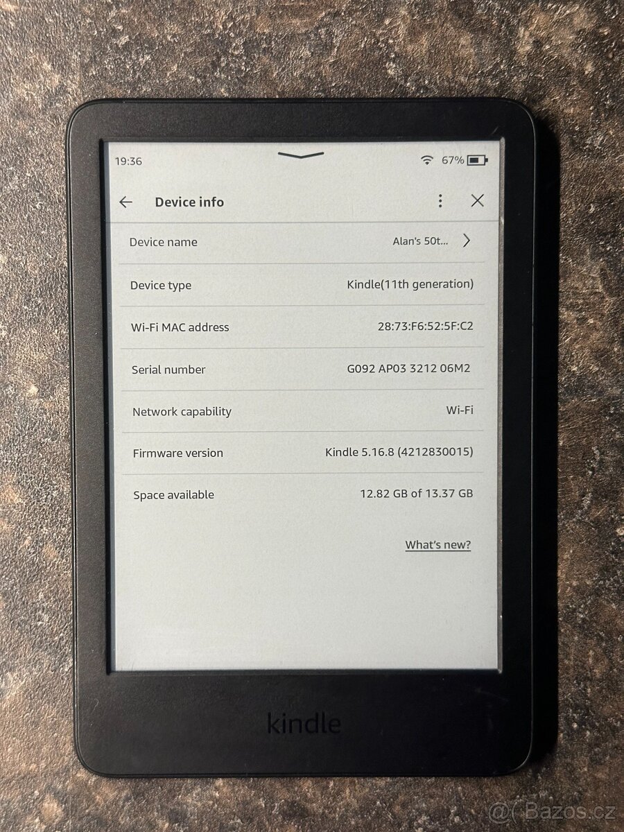 Čtečka Amazon Kindle 11. generace 16GB černá 3