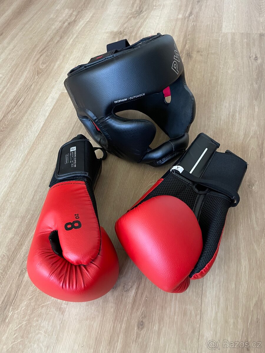 Box rukavice a přilba Decathlon nepoužité