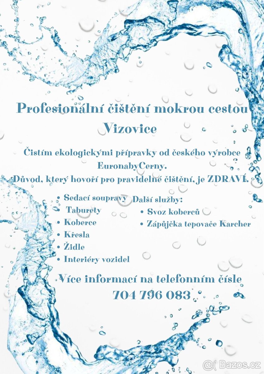 Úklid domácnosti a tepování čalounění