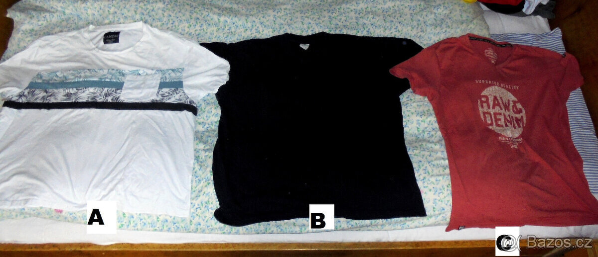 Trička XL, XXL a 3XL - různé druhy