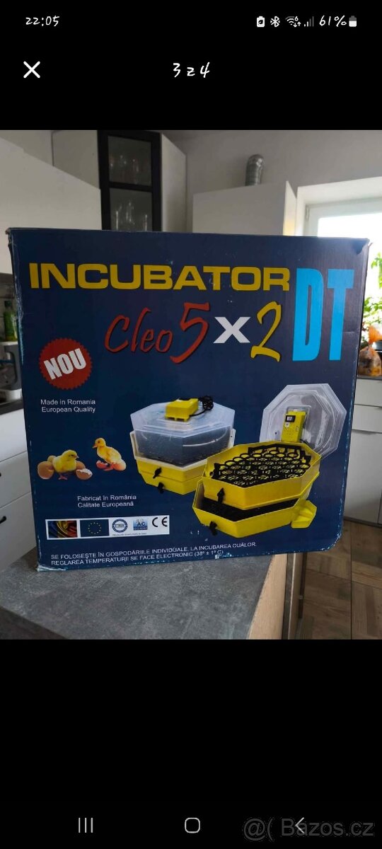 Nová líheň až 82 vajec nebo 148 křepelčích