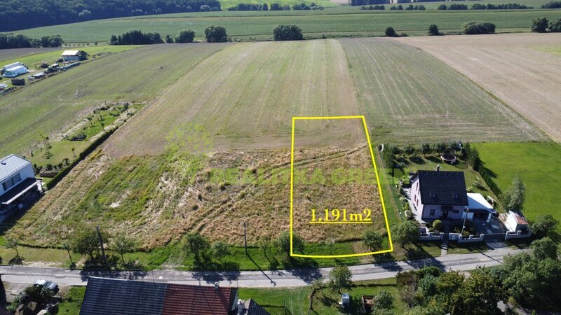 Prodej stavebního pozemku v obci Ostrata, okres Zlín, CP 1.1