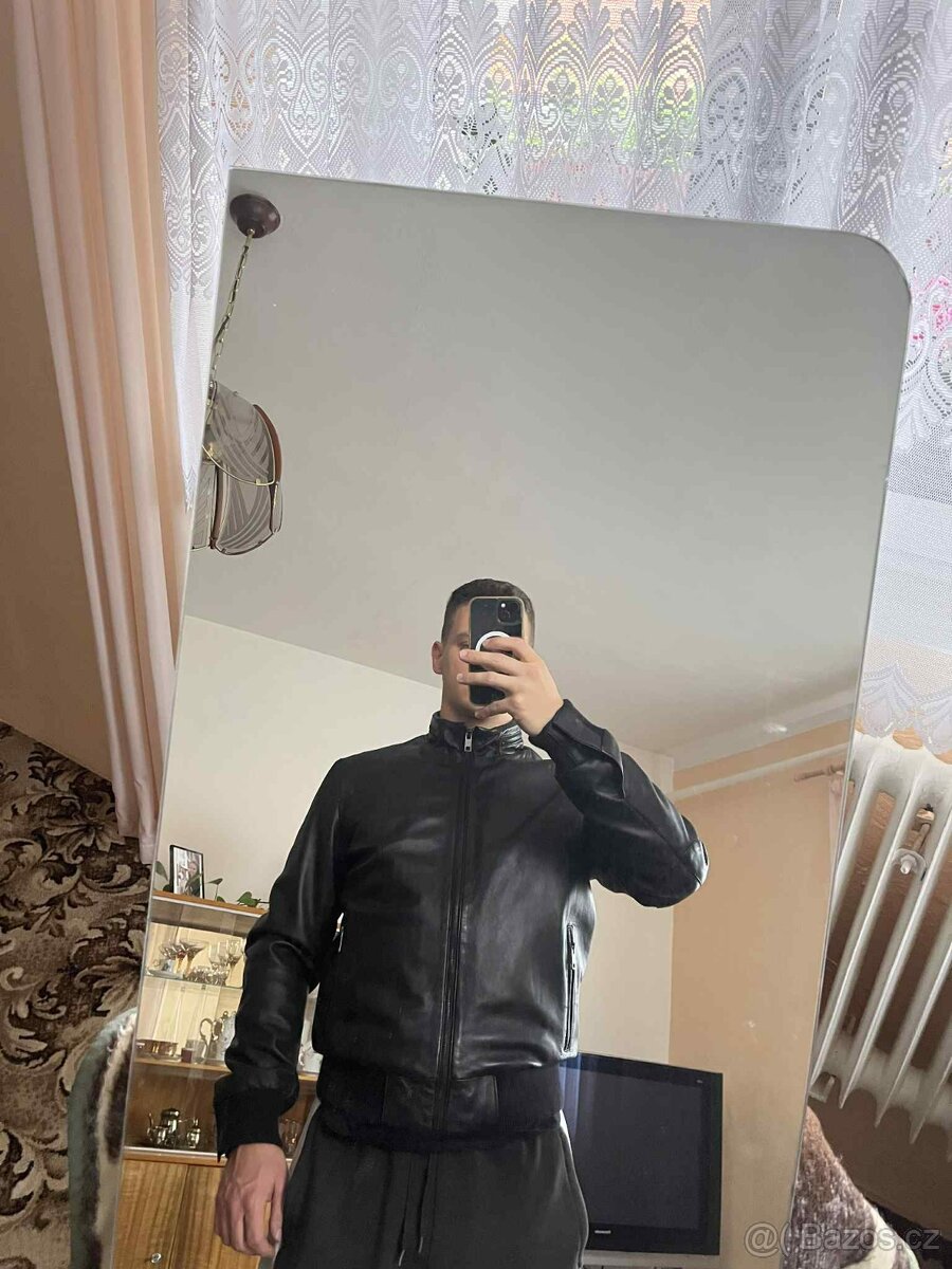 KARA KOŽENÁ BUNDA NENOŠENÁ