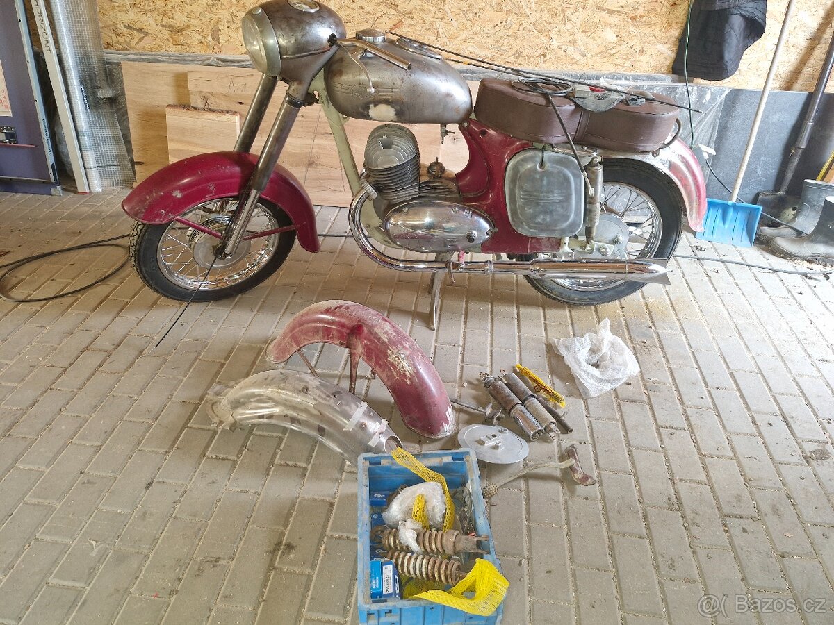 jawa 350/354 ,kývačka,bez tp rv 1958
