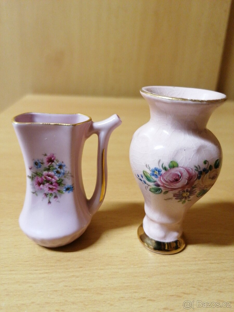 KARLOVARSKÝ PORCELÁN ORIGINÁL-TZV. RŮŽOVÝ POR.MINI. 400KČ/KS