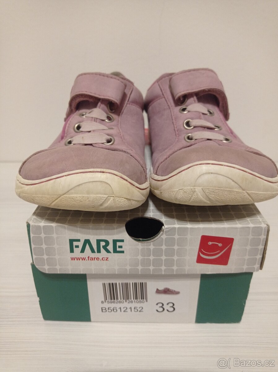 Dětské barefoot celoroční boty Fare - vel. 33