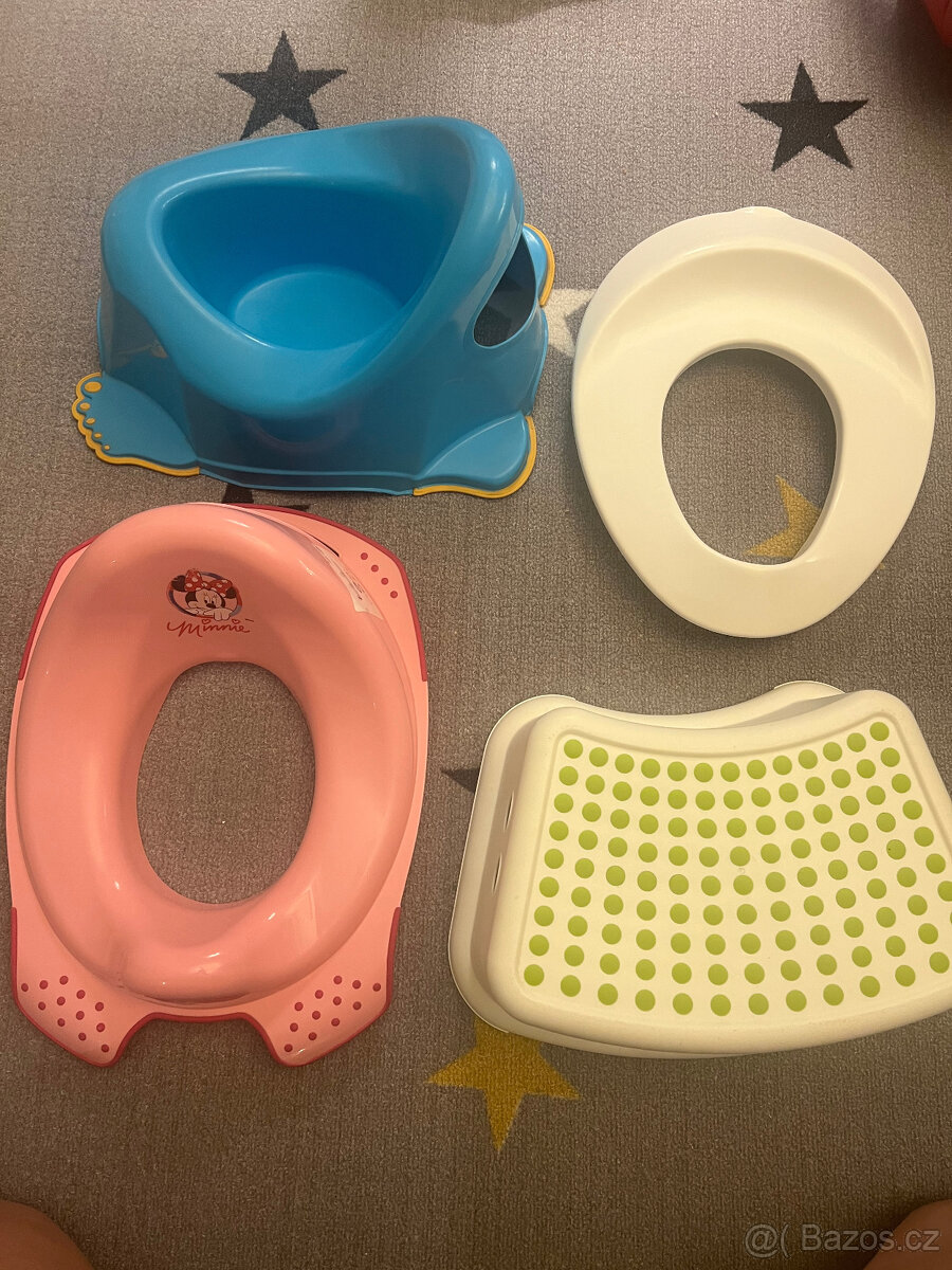 2xdětské WC prkénko, nočník a stupátko ikea