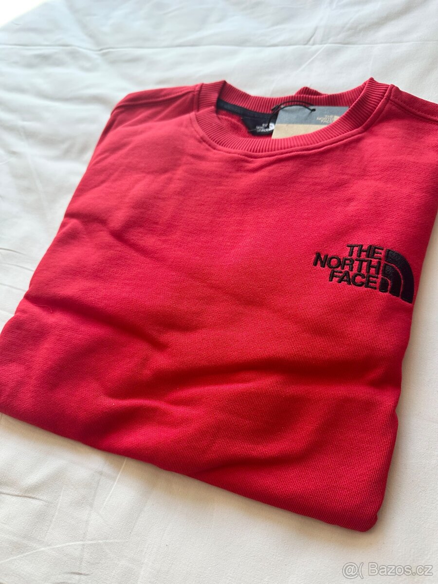 The North Face red sweatshirt
