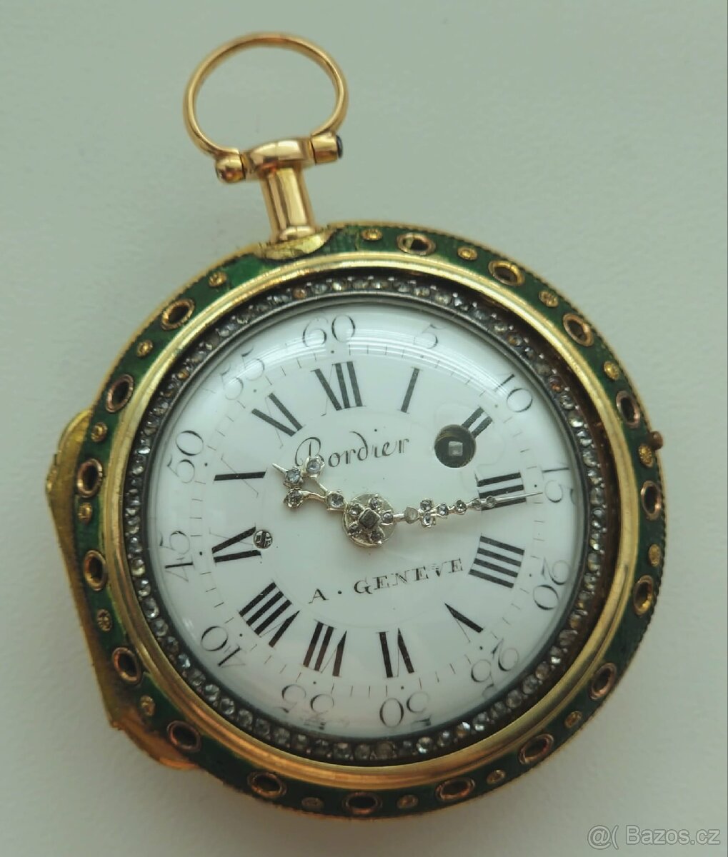 Zlaté kapesní hodinky špindlovky
