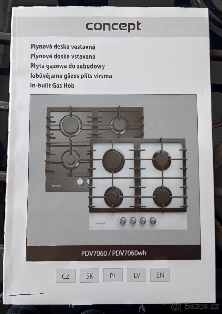 Plynová deska vestavná Concept PDV7060