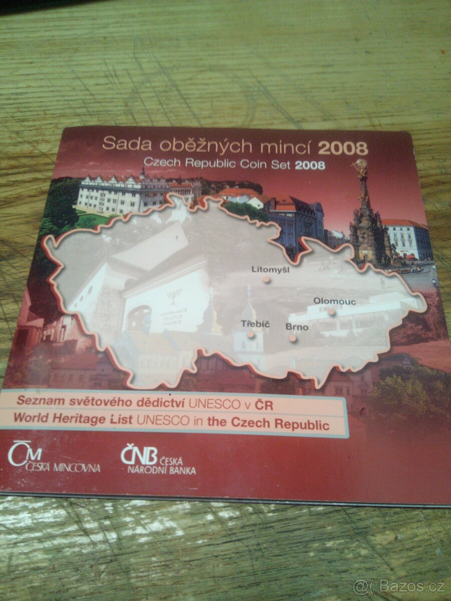 Sada mincí Česká republika 2008 UNESCO