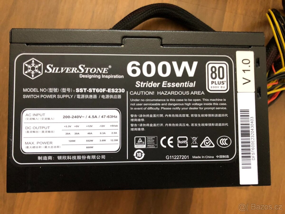 SilverStone Strider Essential 80Plus 600W