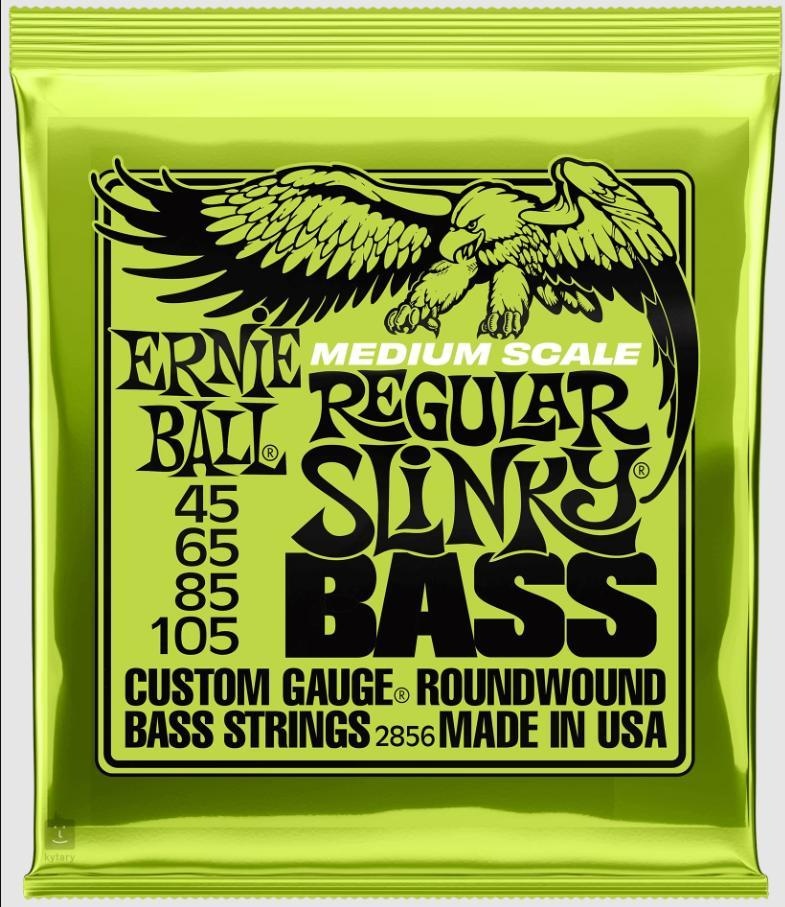 Baskytara - 4-strunova sada strún ERNIE BALL MEDIUM SCALE
