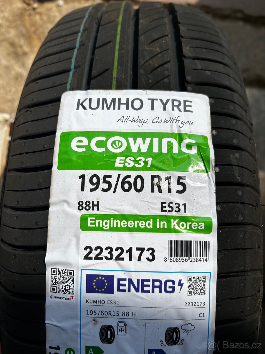 Pneu 195/60R15 Kumho