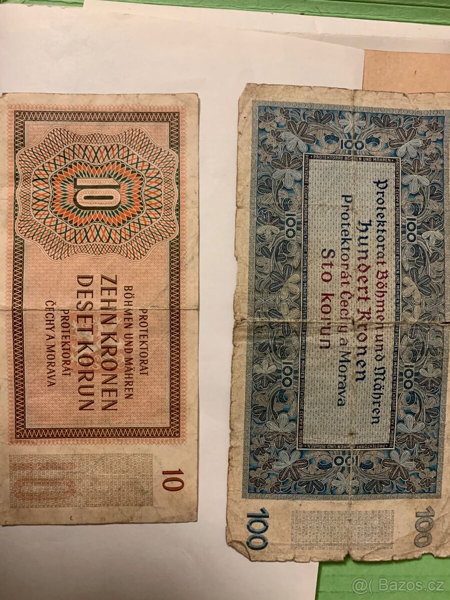 Protektorátní bábovka a poštovní známky