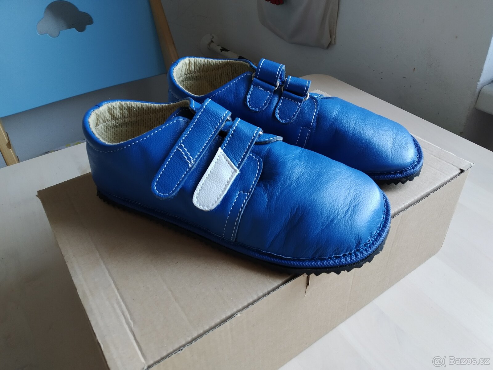 Kožené celoroční barefoot boty Beda vel 32