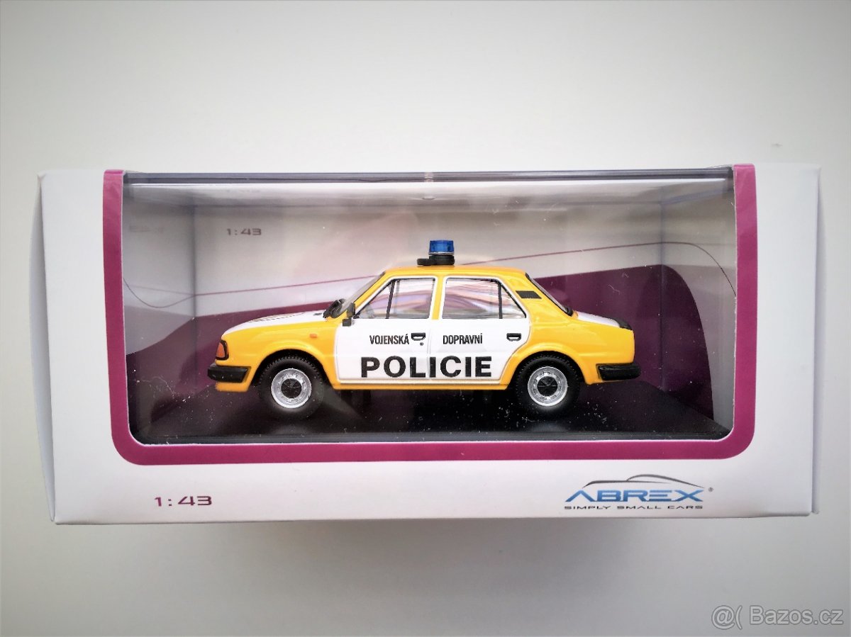 Model ŠKODA 120L/M "VOJENSKÁ DOPRAVNÍ POLICIE" Abrex 1/43