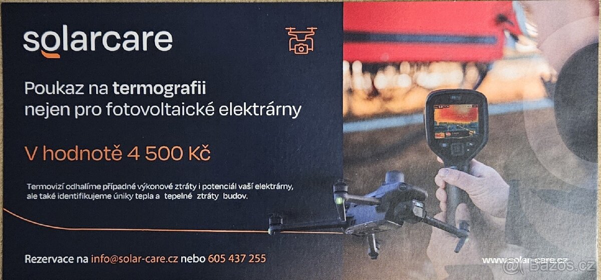 Poukaz na termografii nejen pro FVE