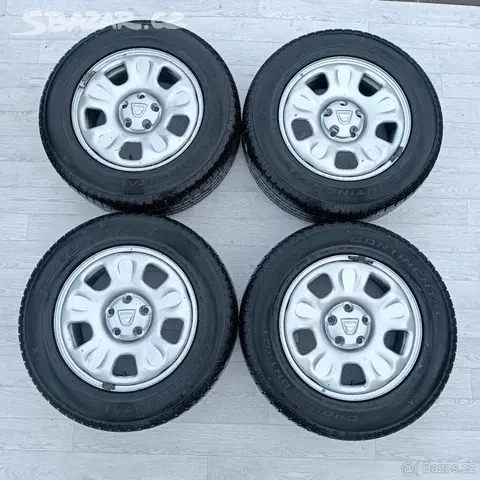 Kola Dacia Duster - 5x114,3 ET50, pneu Continental KO
